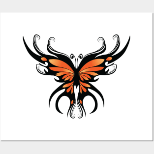 Tribal Butterfly Posters and Art